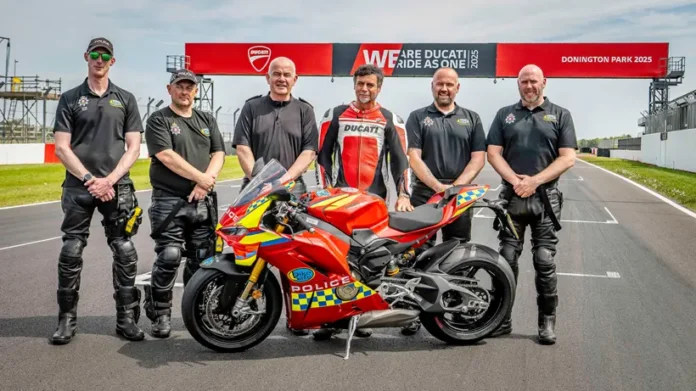 Ducati UK Donates Panigale V4S to Support Motorcycle Safety Initiatives
