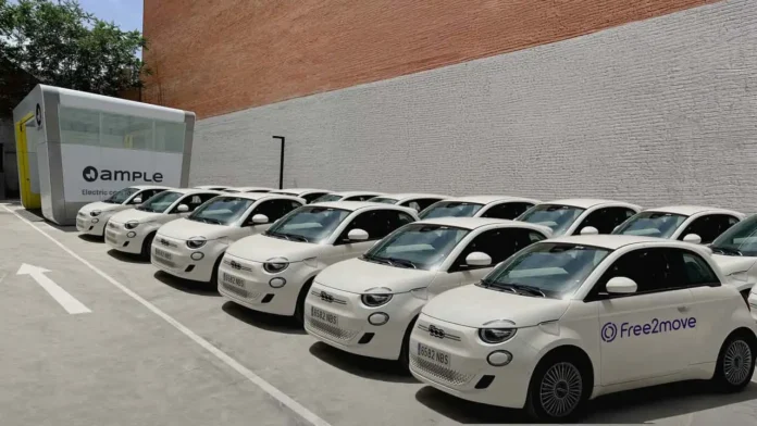 Revolutionizing Spain’s Electric Car Sharing: Stellantis and Ample’s Modular Battery Swapping