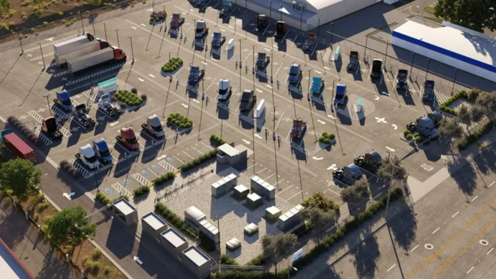 EV Realty’s Groundbreaking Truck Charging Hub in San Bernardino