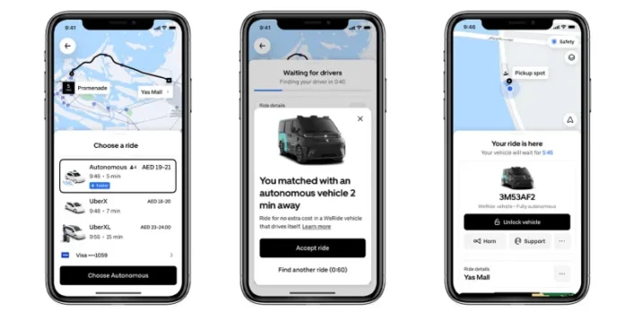 Driverless Adventures: The New Era of Uber’s Robotaxis in Abu Dhabi