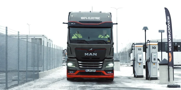 MAN Proves Megawatt Charging in Sub-Zero Conditions with Its eTruck